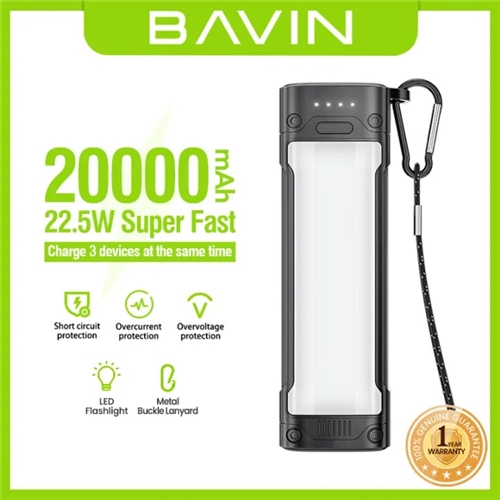 پاوربانک 20000PC1002 توان 22.5 وات Bavin باوین