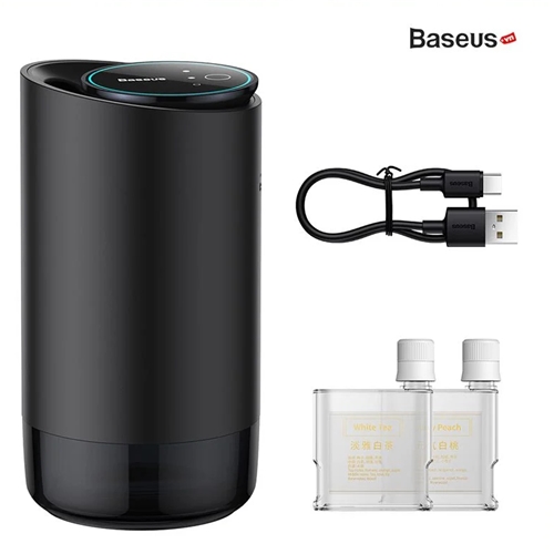 خوشبو کننده هوا هوشمند خودرو Wisdom CNZX050001 به همراه دو رایحه بیسوس Baseus
