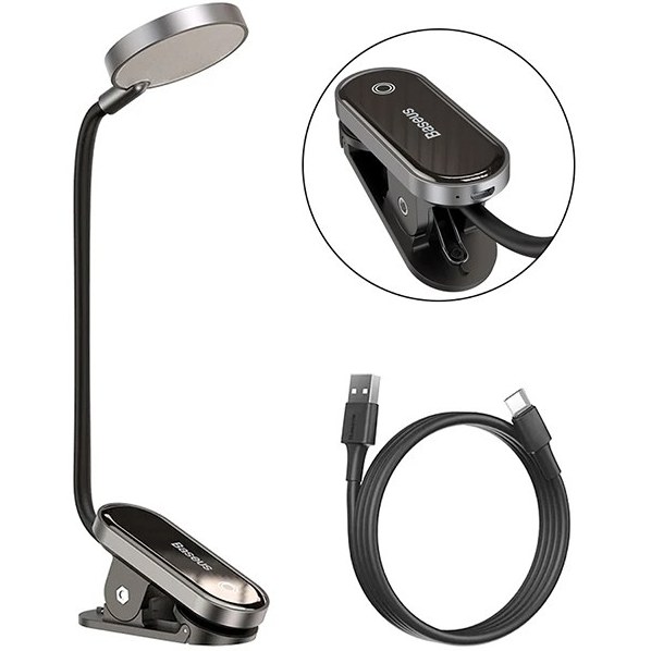 چراغ مطالعه گیره دار بیسوس Baseus Comfort Reading DGRAD-0G Mini Clip Lamp