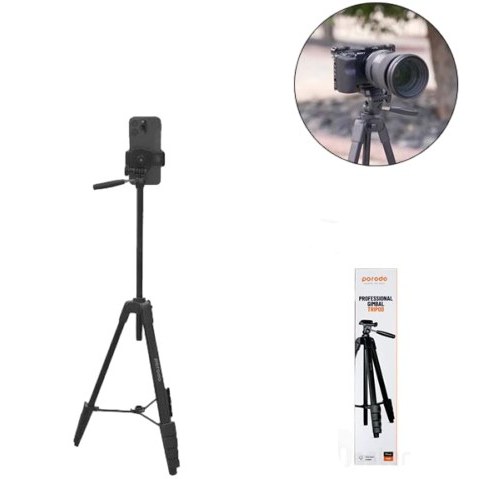 سه پایه دوربین و موبایل پرودو Porodo Professional Gimbal Tripod PD-TRPAL