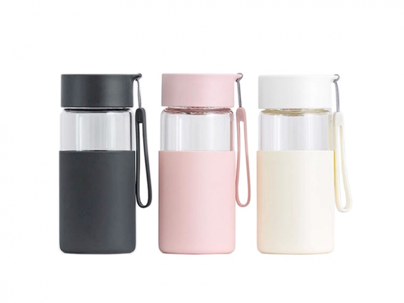 بطری شیشه ای قابل حمل شیائومی Xiaomi Youpin Fun Home Portable Glass Bottle Capacity 350ml