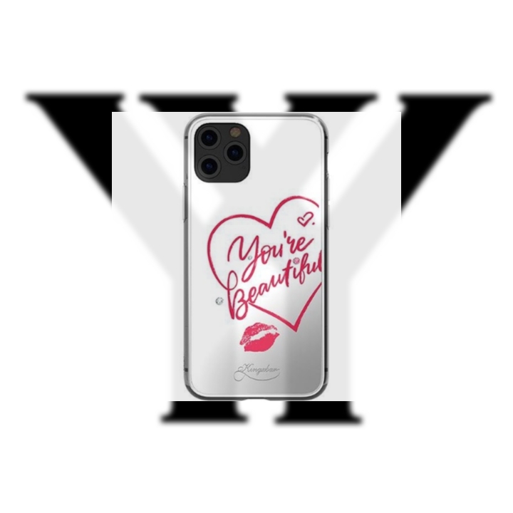 قاب آینه ای Apple iphone 11 Pro Kingxbar Swarovski Heart Series