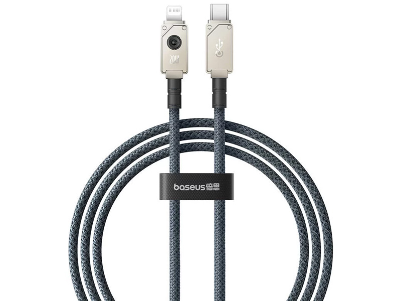 کابل شارژ سریع تایپ سی به لایتنینگ 20 وات 1 متری بیسوس Baseus USB-C to IP  Aramid Fiber Braiding Fast Charging Cable