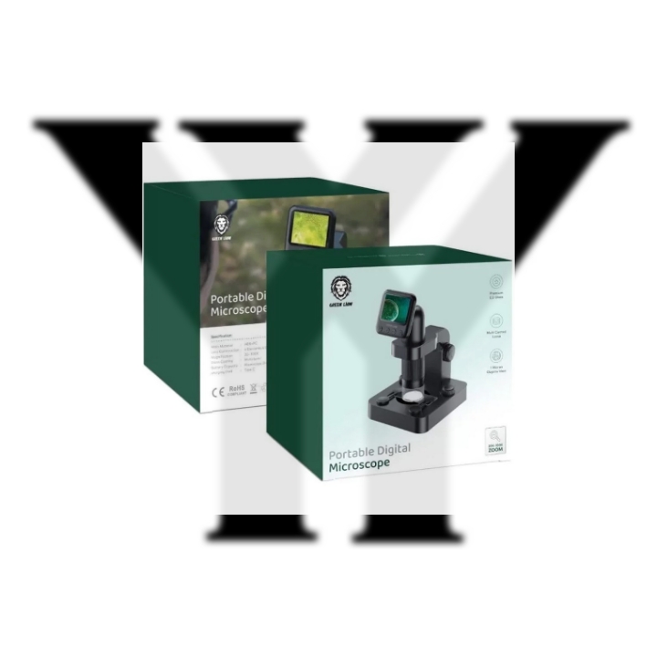 میکروسکوپ دیجیتال قابل حمل Portable Digital Microscope دارای زوم 100 برابری Green Lion گرین لاین