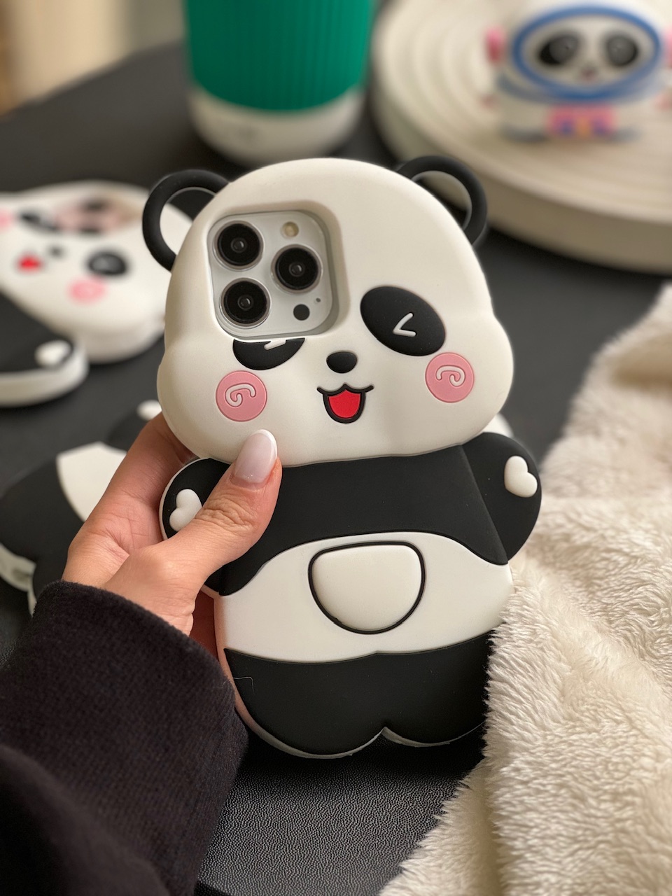 قاب Happy Panda سیلیکونی پاندا (کدC1641)
