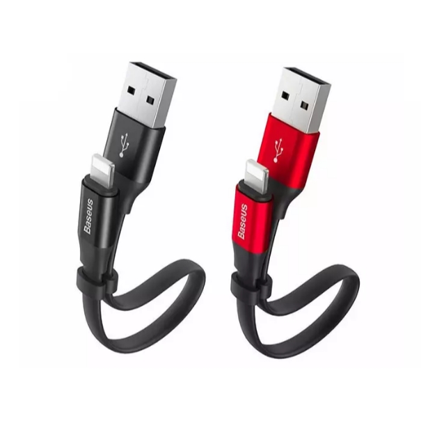 کابل شارژ و انتقال داده لایتنینگ بیسوس Baseus Nimble Lightning Portable Cable 23cm CALMBJ-B01