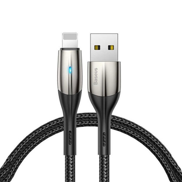 کابل شارژ سریع و انتقال داده لایتنینگ بیسوس Baseus Horizontal Lightning Data Cable 2m