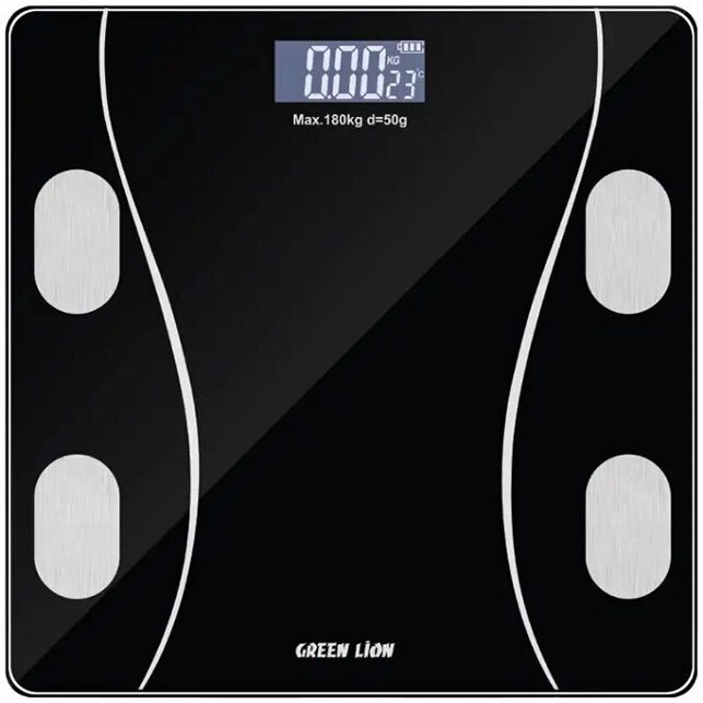 ترازو هوشمند گرین لاین Green Lion GL-BWS01 Digital Body Scale GNDGTBSCLBK